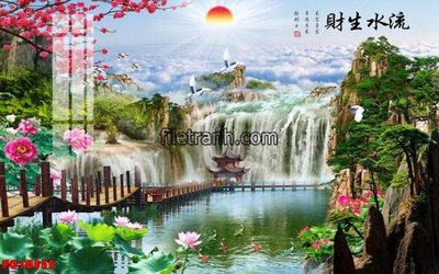 File gốc File in tranh tường hiện đại FG10355 (phiên bản chuẩn) để in ấn