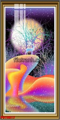 File tranh in trần 3D File in tranh tường hiện đại FG10517 (ảnh gốc)