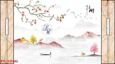 File gốc File in tranh tường hiện đại FG1056 (in mica) trang trí