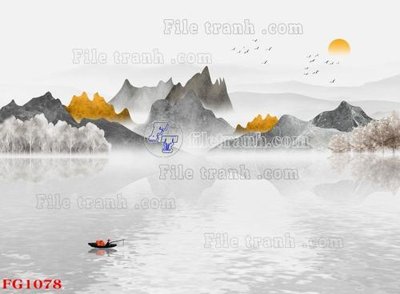 File gốc File in tranh tường hiện đại FG1078 cho in ấn và thiết kế