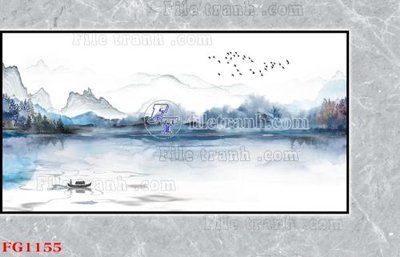 Tải file File in tranh tường hiện đại FG1155 (gốc) chủ đề phong thủy