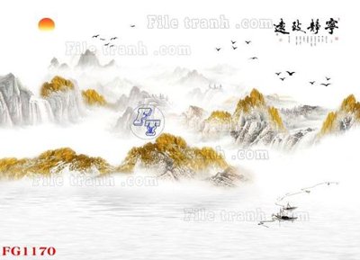 File in ấn File in tranh tường hiện đại FG1170 chuyên nghiệp