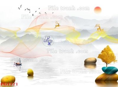 File gốc File in tranh tường hiện đại FG1171 (chuẩn CMYK) cho nhà in