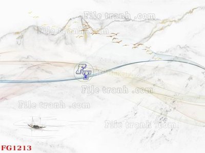 Download file gốc File in tranh tường hiện đại FG1213 (in lụa) hoa lá