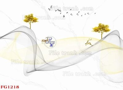 File in ấn File in tranh tường hiện đại FG1218 chuyên nghiệp