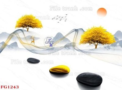 File gốc File in tranh tường hiện đại FG1243 (in lụa) chi tiết cao