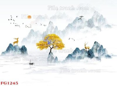 File tranh gốc File in tranh tường hiện đại FG1245 (bản quyền) Filetranh.com