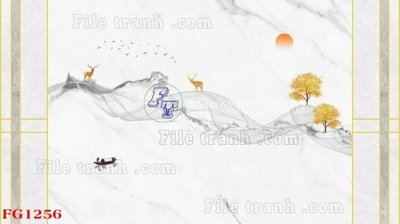 File tranh File in tranh tường hiện đại FG1256 (ảnh gốc) không bị mờ