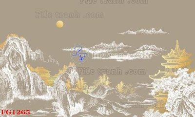 File gốc in mica File in tranh tường hiện đại FG1265 chất lượng