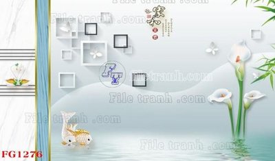 Hình ảnh file gốc in lụa File in tranh tường hiện đại FG1276