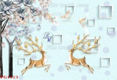 File gốc File in tranh tường hiện đại FG1313 (trang trí) phòng ngủ