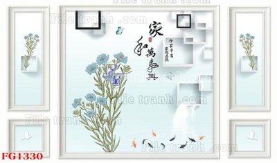 File ảnh File in tranh tường hiện đại FG1330 (gốc) cho trang trí nhà hàng