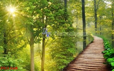 File in lụa File in tranh tường hiện đại FG1348 (phong cảnh) File in tranh tường hiện đại FG1348