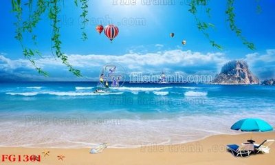 File tranh File in tranh tường hiện đại FG1361 (bản gốc) in lụa 5D