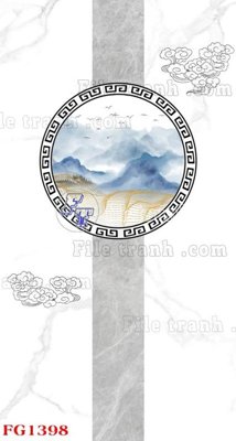 Hình ảnh file gốc in trần nhà File in tranh tường hiện đại FG1398