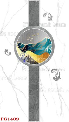 File in mica File in tranh tường hiện đại FG1409 (bản gốc) siêu trong