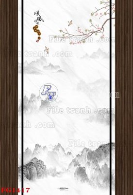 File tranh in trần File in tranh tường hiện đại FG1417 (ảnh gốc siêu nét)