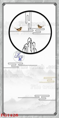 Ảnh gốc File in tranh tường hiện đại FG1428 (nét căng) in mica