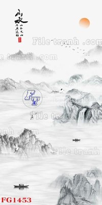 Tải file gốc File in tranh tường hiện đại FG1453 (bản PSD) còn layer