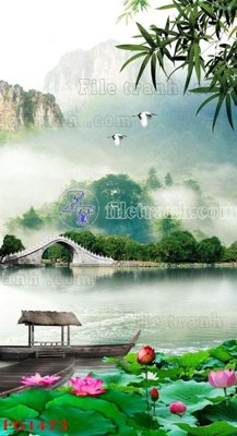 Tải file gốc in lụa File in tranh tường hiện đại FG1473 siêu nét