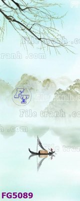 File tranh in trần 3D File in tranh tường hiện đại FG5089 (ảnh gốc)