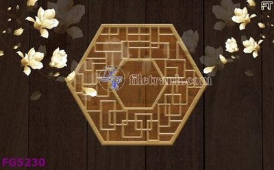 File gốc File in tranh tường hiện đại FG5230 (in mica) cắt laser