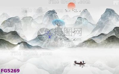 Download file gốc File in tranh tường hiện đại FG5269 (in mica) trong suốt