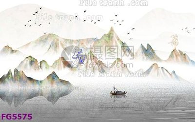 File tranh File in tranh tường hiện đại FG5575 (gốc) in backlit film