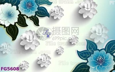 File gốc File in tranh tường hiện đại FG5608 (in lụa) tranh mã đáo