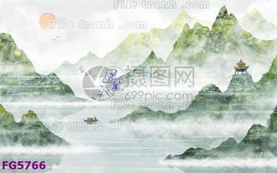 File in lụa File in tranh tường hiện đại FG5766 (tân cổ điển) File in tranh tường hiện đại FG5766