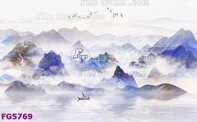 File tranh File in tranh tường hiện đại FG5769 (ảnh gốc) in trần xuyên sáng