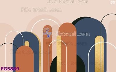 File gốc File in tranh tường hiện đại FG5889 cho in ấn và thiết kế
