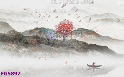 File gốc File in tranh tường hiện đại FG5897 (cho in 3D) độc đáo