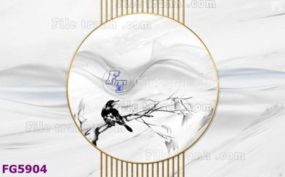 File gốc File in tranh tường hiện đại FG5904 (in lụa) trang trí tường