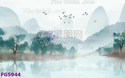 File in trần File in tranh tường hiện đại FG5944 (file gốc) chủ đề vũ trụ