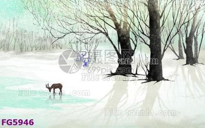 File in trần File in tranh tường hiện đại FG5946 (bản gốc) đại dương