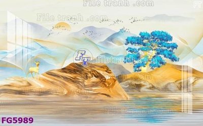 File ảnh File in tranh tường hiện đại FG5989 (gốc) dùng in Pano