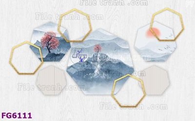 Ảnh mô tả file gốc in mica File in tranh tường hiện đại FG6111