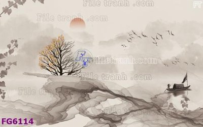 Ảnh gốc file in lụa File in tranh tường hiện đại FG6114 chi tiết