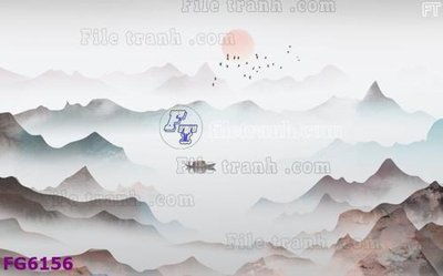 File ảnh File in tranh tường hiện đại FG6156 (gốc) in biển hiệu