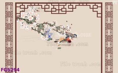 File tranh File in tranh tường hiện đại FG6294 (gốc) in trên kính