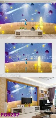 File gốc File in tranh tường hiện đại FG6297 (in tráng gương) sang trọng