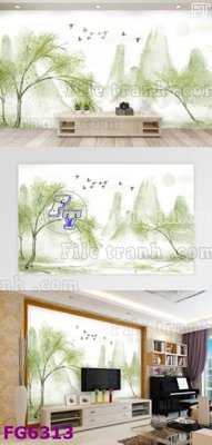 File gốc File in tranh tường hiện đại FG6313 (cho in ấn) độc quyền