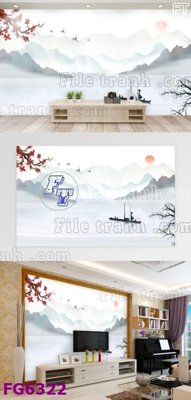 File gốc in ấn File in tranh tường hiện đại FG6322 chuẩn màu CMYK