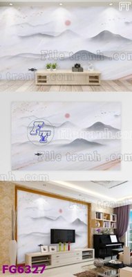 Hình ảnh file gốc File in tranh tường hiện đại FG6327 cho in UV