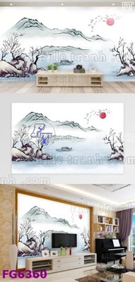 File gốc File in tranh tường hiện đại FG6360 (ảnh chi tiết) để in trần