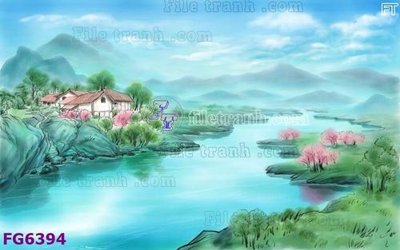 File gốc File in tranh tường hiện đại FG6394 (in mica) làm bảng hiệu