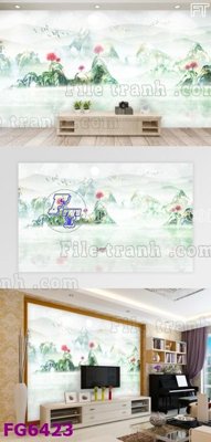 File gốc File in tranh tường hiện đại FG6423 (phong cách) châu Âu