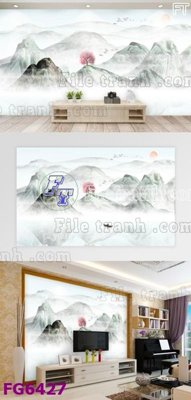 File tranh trang trí File in tranh tường hiện đại FG6427 (file gốc)