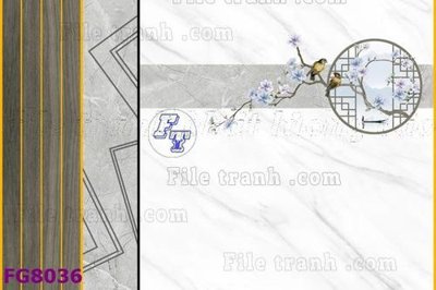File in trần File gốc in đá cẩm thạch hiện đại FG8036 (bản gốc) trời sao